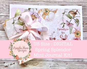US Letter - Spring Splendor DIGITAL Mini Journal Kit!