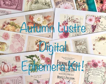 Autumn Lustre Digital Ephemera Kit