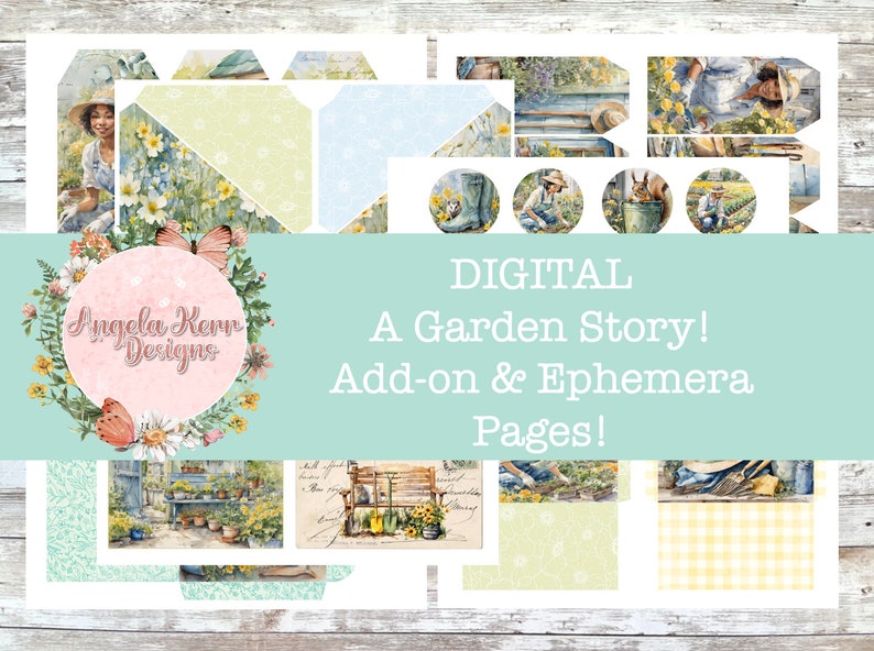 A Garden Story DIGITAL Add-On & Ephemera Kit image 1