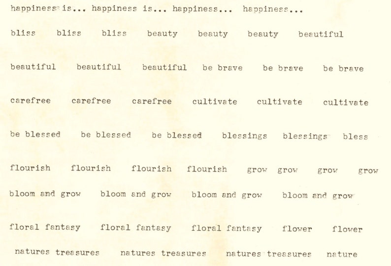 Old Typewriter Words image 2