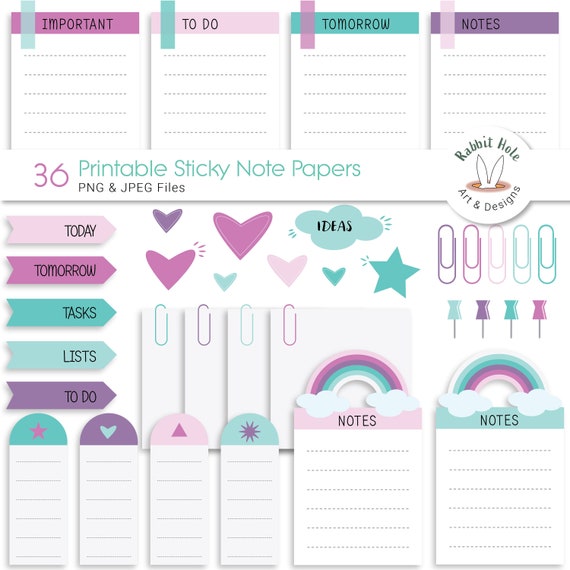 Vector Sticky Note Clipart