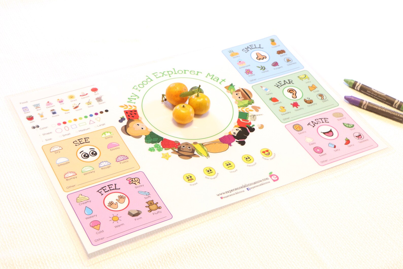 PARENTS BUNDLE Placemats for Kids, Five Senses, Picky Eater, STEAM