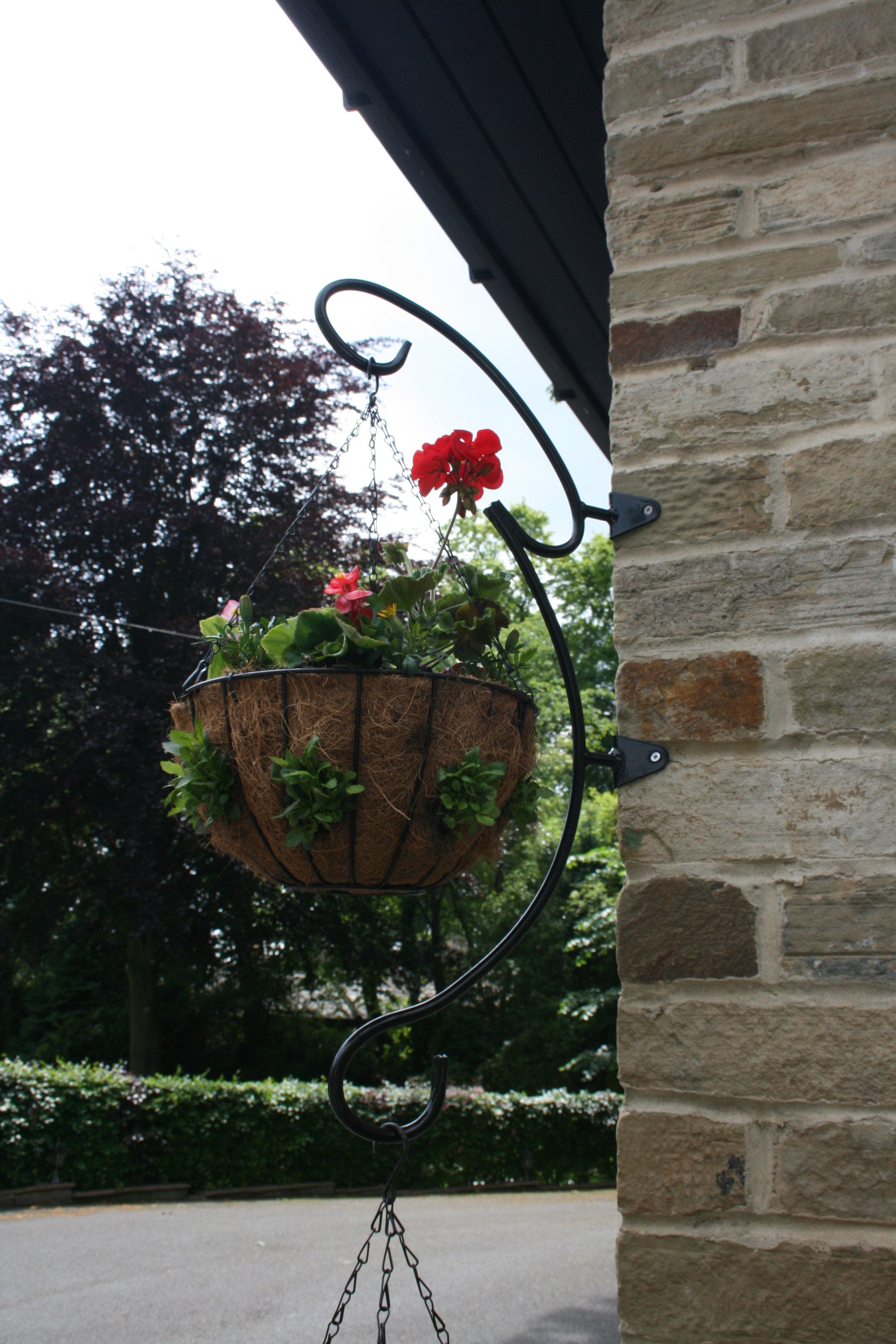 Corner hanging basket bracket Decorative corner hanging Etsy