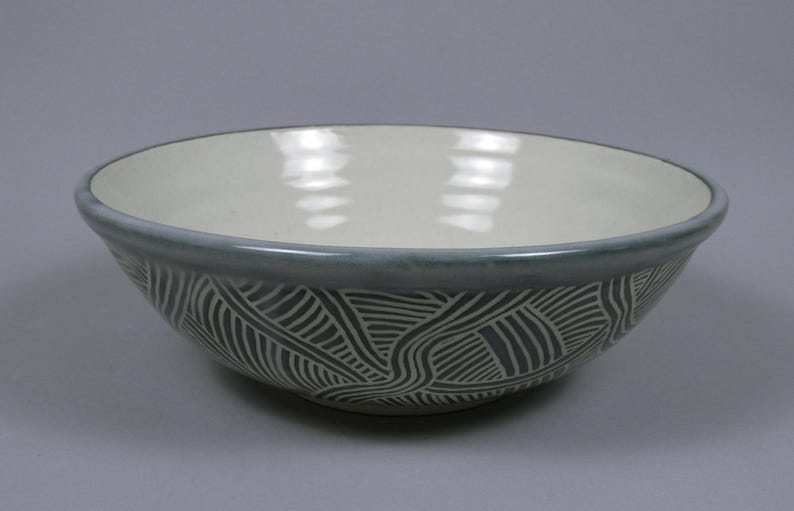 This Hand-made Bowl Was Thrown on the Wheel Was Carved to Create a ...