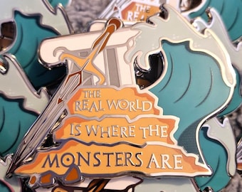 Percy Jackson Book Quote Enamel Pin - Story Stack Pin - Bookish Gift for Readers