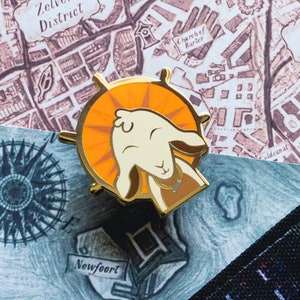 Sankt Milo of the Rails - The Softest Crow - Six of Crows - leesgrage emaille pins - cadeau voor lezers