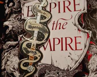 Ashdrinker - Empire of the Vampire - Enamel Pin - Gift For Readers