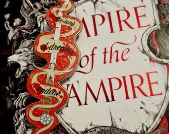 Bloody Ashdrinker - Empire of the Vampire - Enamel Pin - Bookish Gift For Readers