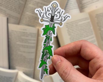 Adesivo con schegge della spada fantasy Narsil