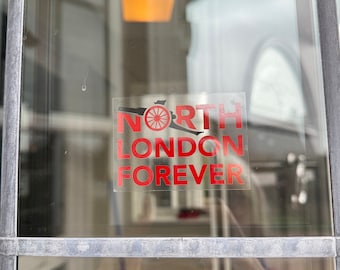 NLF - Small Window Sticker - 7.5cm x 5cm - *Profits to Ben Kinsella Trust* North London Forever Design.