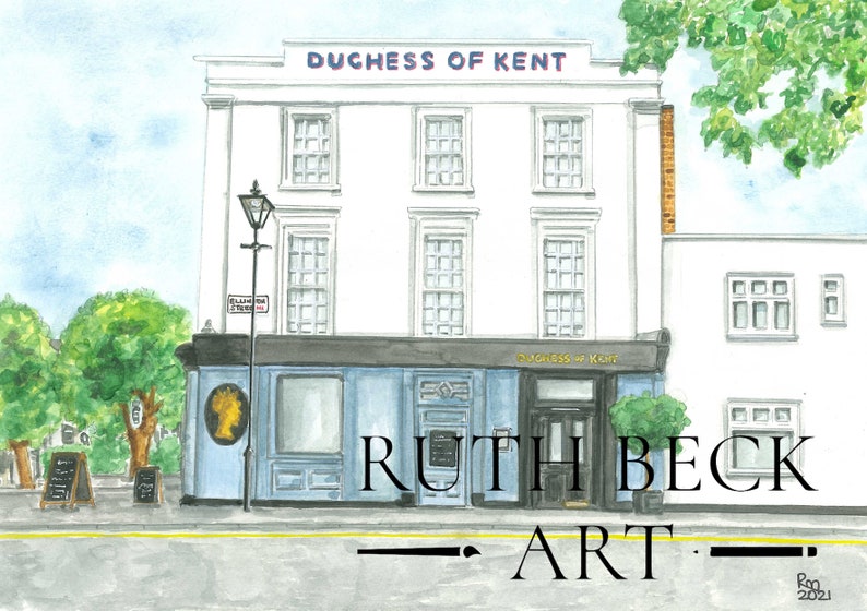 DUCHESS OF KENT Pub Liverpool Road Islington Painted in Etsy