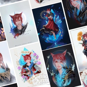 G'raha Tia Crystal Exarch-kunstafdruk
