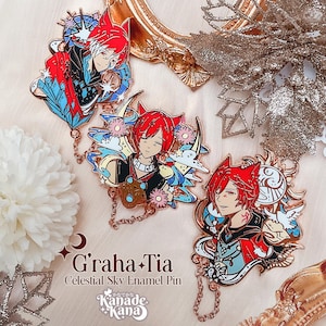 Pre Order FFXIV G'raha Tia Celestial Sky Enamel Pin