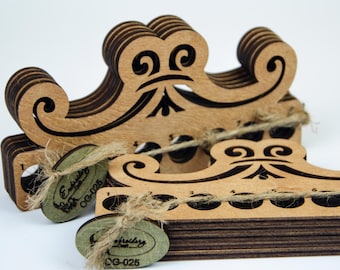 Decorative Wooden Floss Sorting Board Set, Embroidery Threads Holder, Sewing Tool Gift