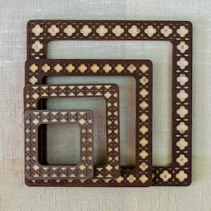 Telaio magnetico marrone, telaio per ricamo a mano con magneti, supporto per telaio da ricamo, telaio per punto croce Mill Hill, cornici magnetiche rustiche