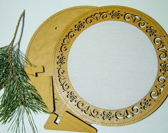 Embroidery Hoop Stand, Round Stiching Frame, Needlework Hoop Frame, Embroidery Art Frame, Sewing Gift, Cross Stitch Supplies