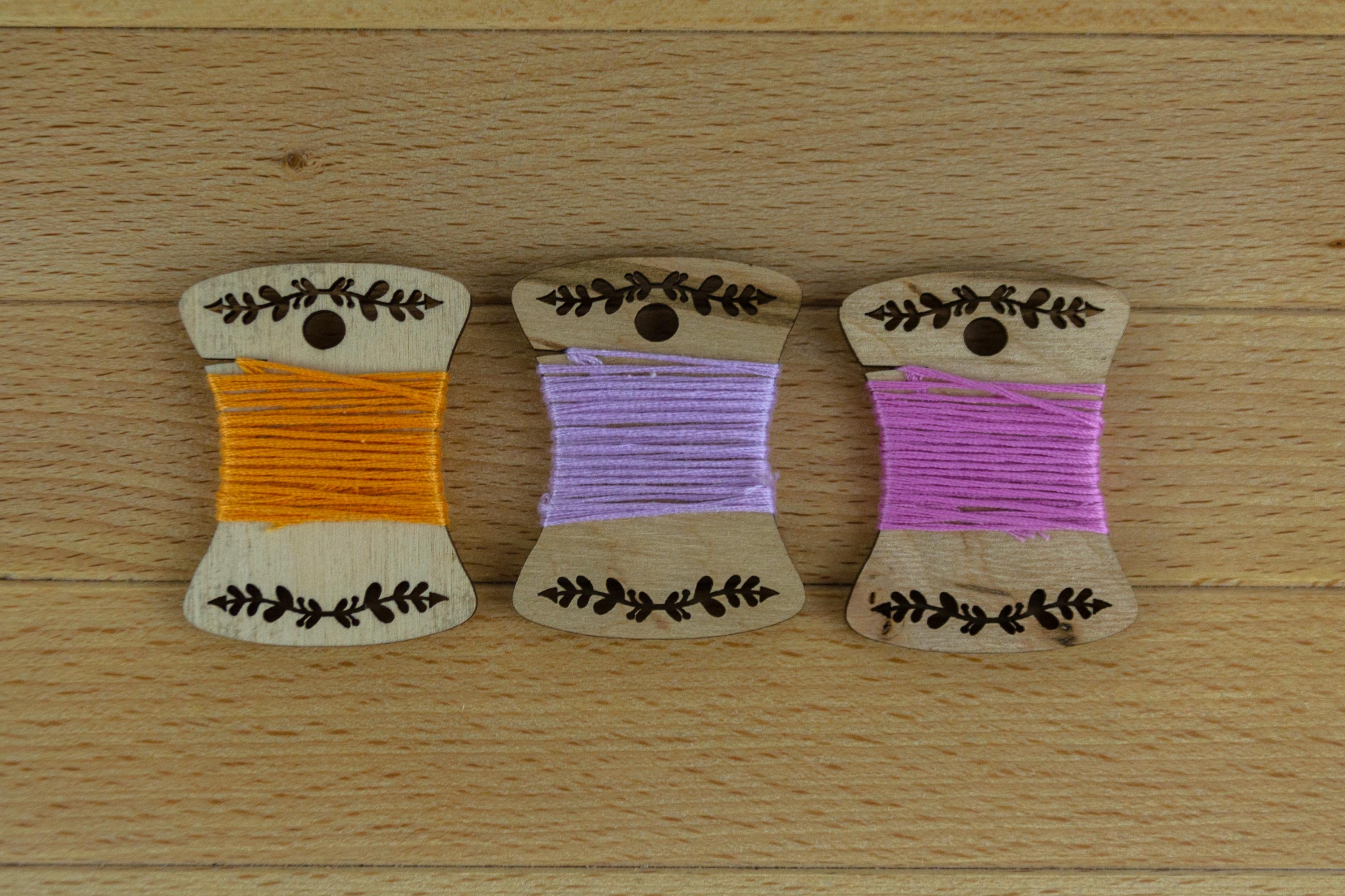 Thread Spool Set 10, 20, 50 Pcs, Floss Organiser for Cross Stitch ...