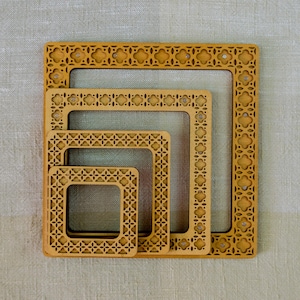 Cornici magnetiche in legno per punto croce, telaio magnetico in carta perforata, cornice personalizzata per ricamo con supporto, cornice Mill Hill