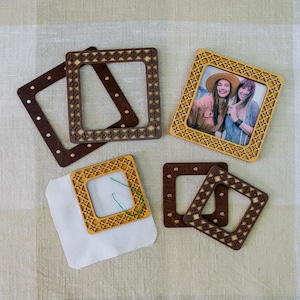 Custom Cross Stitch Frames, Wooden Magnetic Frames, Mill Hill Frame, Embroidery Frame with Magnet, Magnetic Stitch Hoop, Gift for Mom