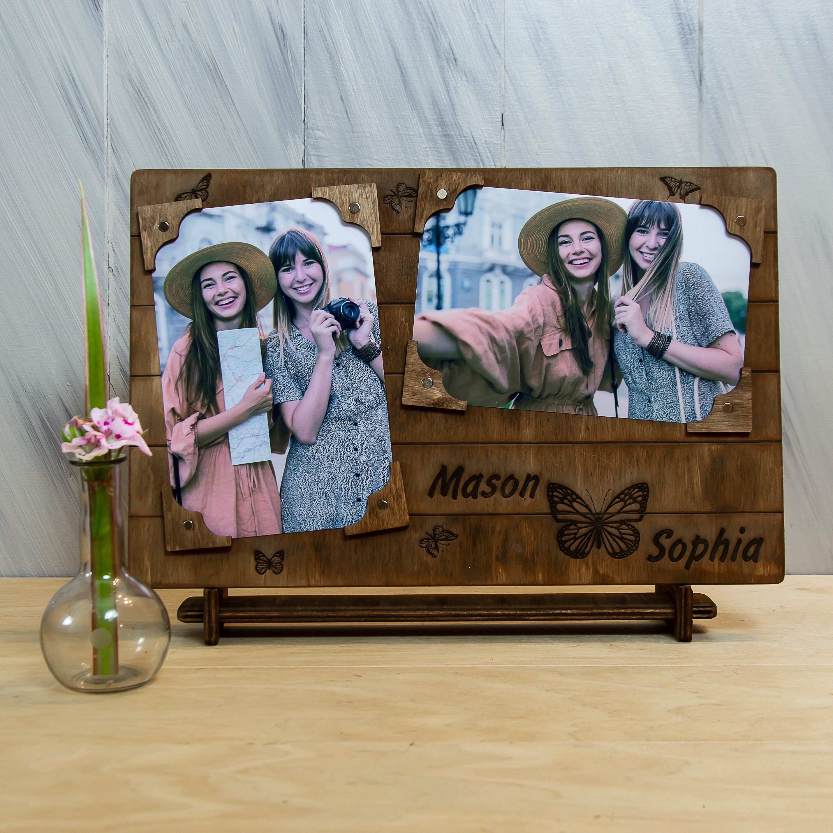 Personalized Photo Frame Unique Photo Gift Wooden Engraved Etsy