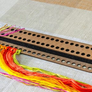 Wooden Thread And Needle Organizer, Floss Holder, Embroidery Cross Stitch Tool, Gift For Stitchers, Sewing Organizer, Needlework Accessories