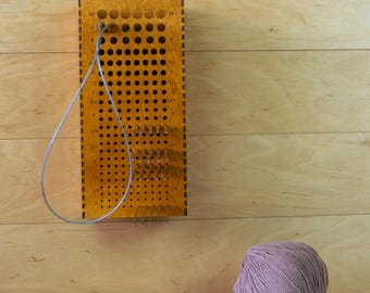 Plywood Knitting Needle Organizer for Different Sizes, Compact Desk or Wall Mount Crochet Hook Holder