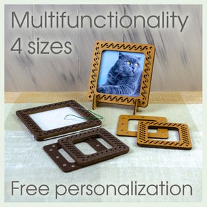 Magnetic Embroidery Hoop with Stand, Wooden Magnet Frame, Cross Stitch Hoop, Embroidery Craft Supplies, Personalized Frame, Stitcher Gift