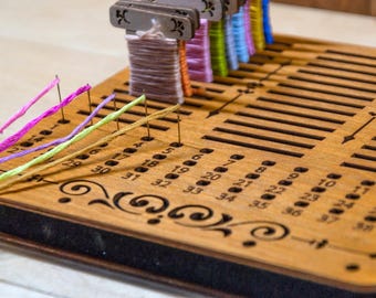 Thread Bobbin Display Rack with Needle Holder, 39 Slots, Acrylic Spools Organizer, Sewing Room Accessories