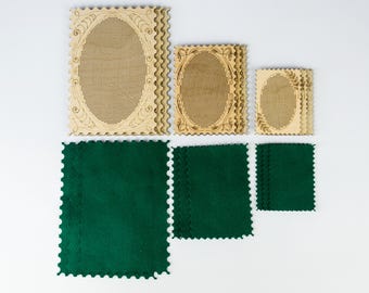 Oval Plywood Embroidery Blanks, 14 Count, DIY Cross Stitch (Set of 3)