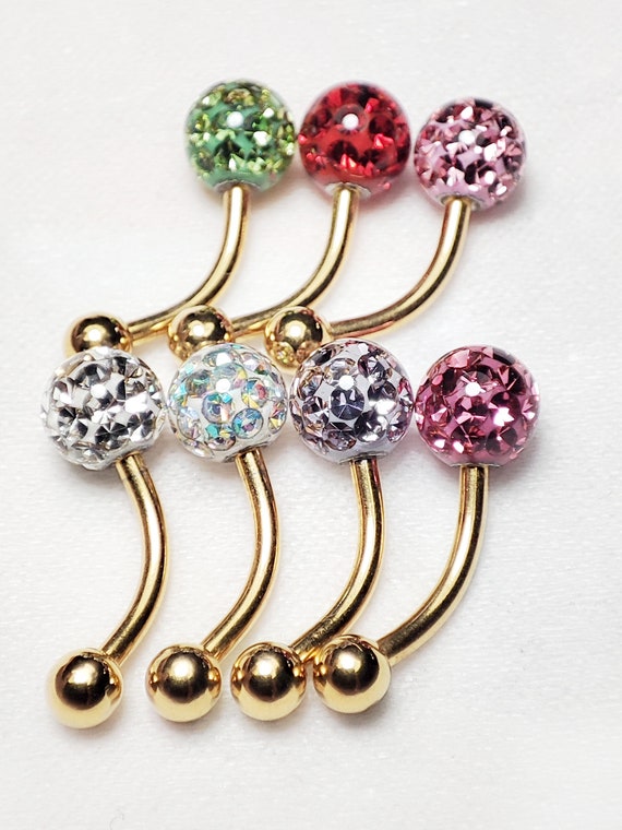 Ferido Czech Crystal Balls 5mm 20pcs/lot Epoxy Coated 16g Curved