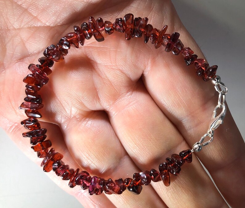 Protects from Negativity Brings in Passion Reiki Charged Increases Energy and Health: Garnet Root Chakra Healing Intention Bracelet
