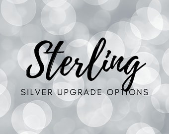 Sterling Silver Upgrade for existing bracelet or necklace purchase - this is listing for the additional charge for sterling Clasp & findings