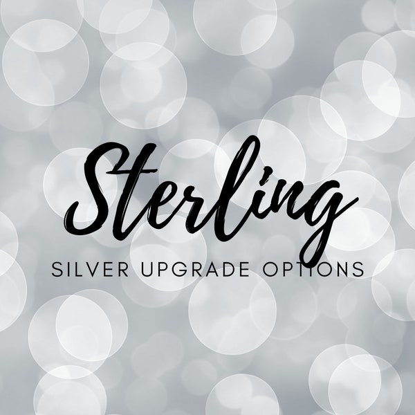 Sterling Silver Clasp Upgrade for existing bracelet or necklace purchase - this is listing for the additional charge for sterling findings.