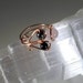 Empath Protection Ring in Copper Adjustable: Rose Quartz, Hematite, Black Tourmaline- Reiki Charged - Shields Aura with Divine Loving Energy