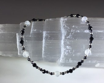 Minimalist Holy Grail Aura Protection Intention Bracelet - Reiki Charged: Blocks, Purifies and Deflects Negative Energy and Bad Vibes