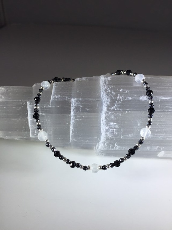 Minimalist Holy Grail Aura Protection Intention Bracelet - Reiki Charged: Blocks, Purifies and Deflects Negative Energy and Bad Vibes