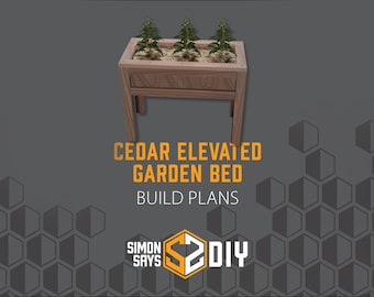 Cedar Elevated Garden Bed Build Plans