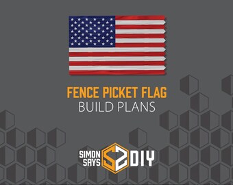Progetto di costruzione della bandiera americana Picket Fence