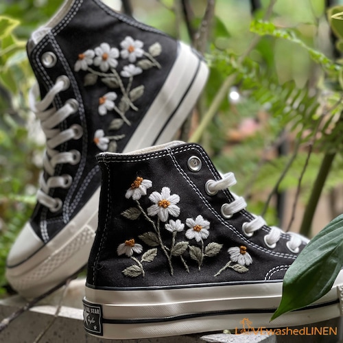 Custom Embroidered Converse High Tops/ Custom Converse Chuck Etsy