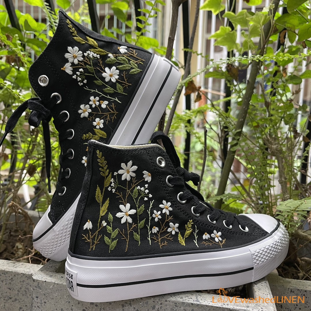 Custom Embroidered Converse/ Custom Chuck Taylor All Star