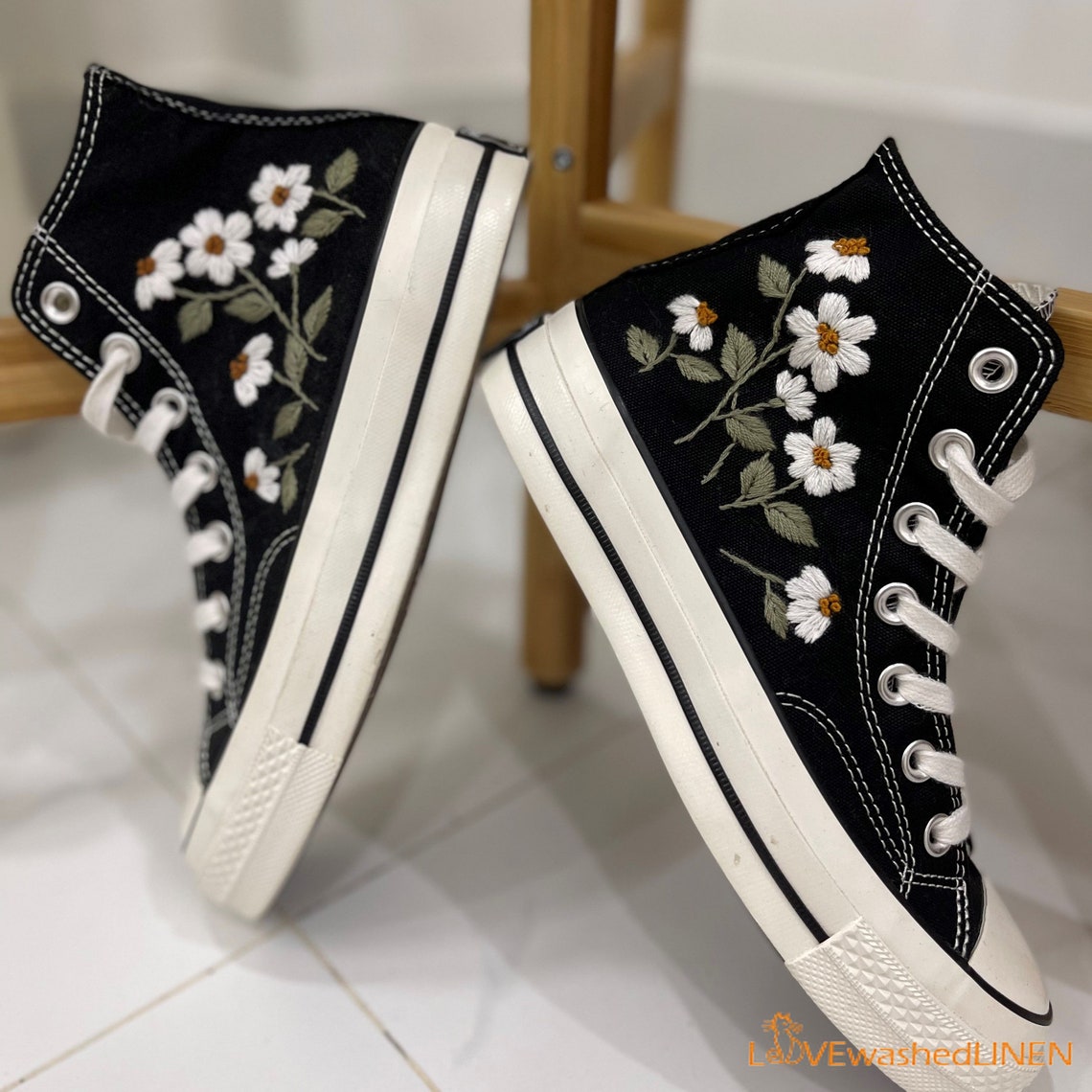 Custom Embroidered Converse High Tops/ Custom Converse Chuck Etsy