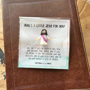 Mini Jesus Figure Little Jesus Pocket Hug Jesus Pocket Prayer Card Religious Gift Baptism Confirmation Communion Tiny Jesus Prayer Jesus
