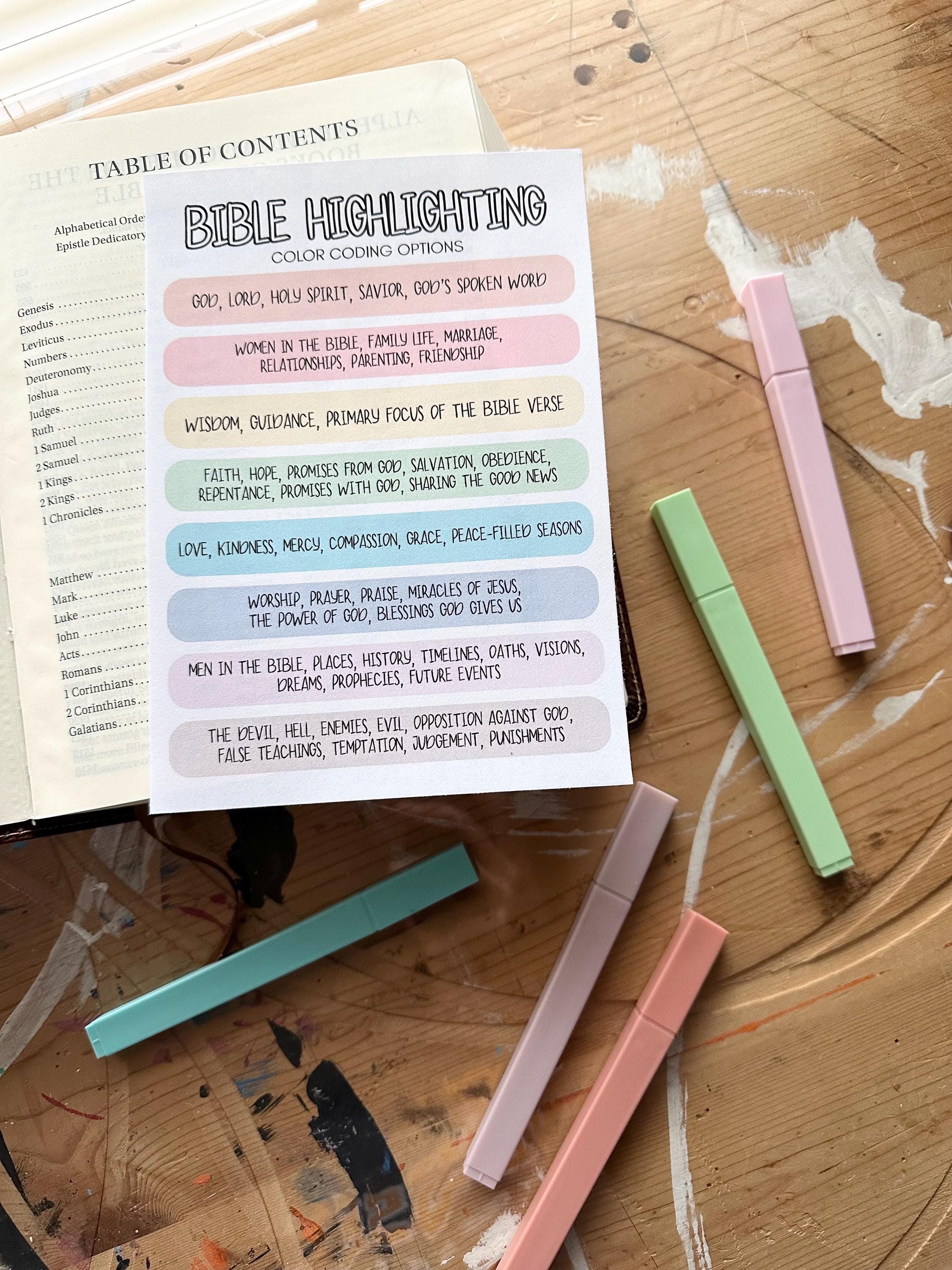 bible highlighters guide at victor easley blog Images... Bible Highlighting Guide Loaded Bible Printout | Bible Highlighting ...