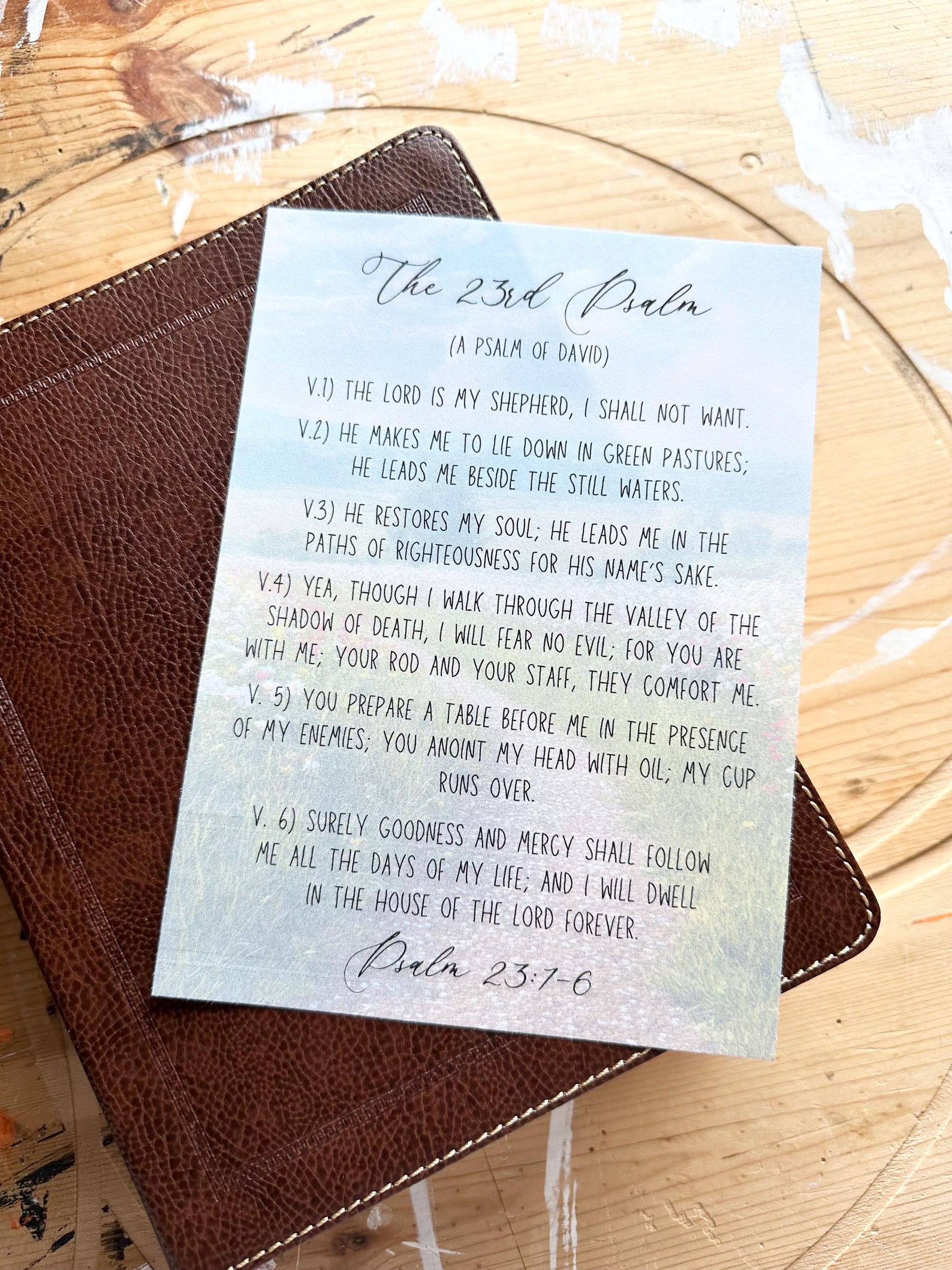 Psalm 23 Loaded Bible Printout | Bible Psalm 23 | Tip in | Bible Study ...