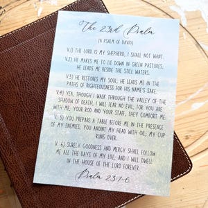 Psalm 23 Loaded Bible Printout | Bible Psalm 23 | Tip in | Bible Study ...