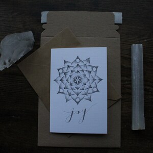 Vrolijke mandala-wenskaart