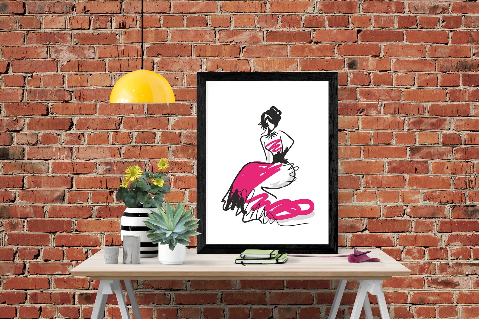 Fashion Wall ArtFashion DecorFashion IllustrationGift for Etsy