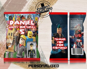 Roblox Chip Bag Etsy - 