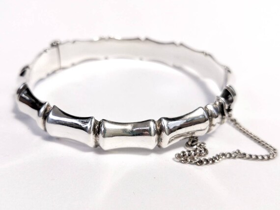 1962 Bamboo Bracelet - Bangle - Sterling Silver -