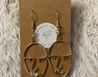 Picasso Inspired Earrings